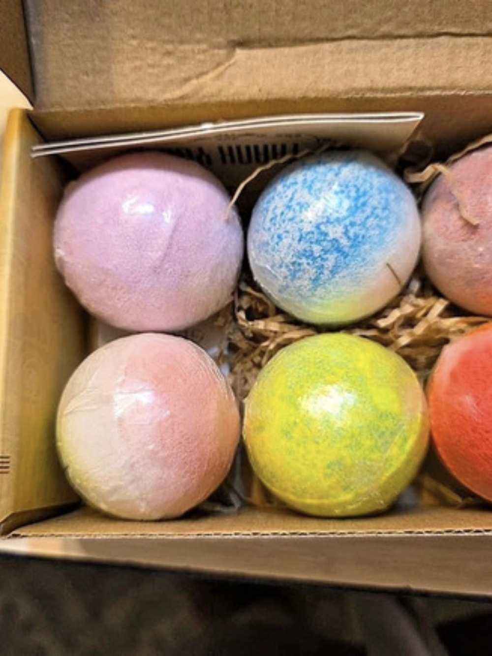 Enjoy Your Bath Time Handmade Pure Natural Essential Oil Bath Bombs Box of 6